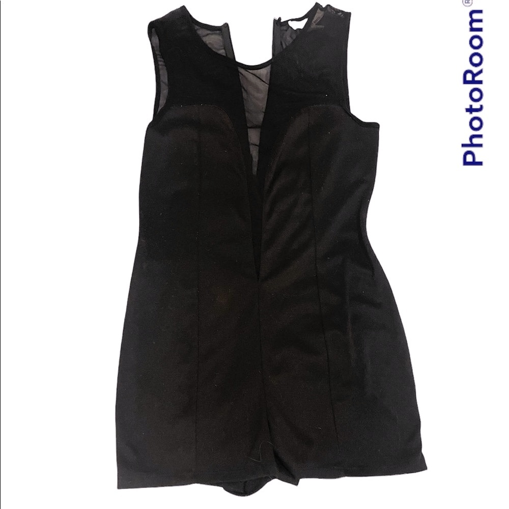Amazing sheer heart shaped chest onesie